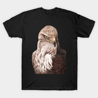 Eagle Watercolor in black T-Shirt